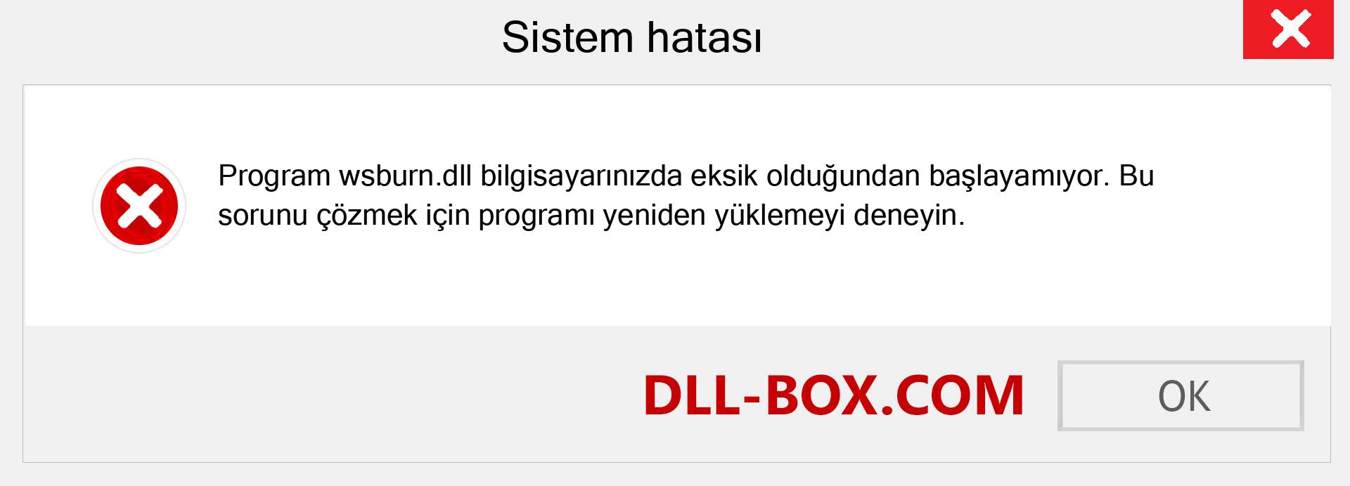 wsburn.dll dosyası eksik mi? Windows 7, 8, 10 için İndirin - Windows'ta wsburn dll Eksik Hatasını Düzeltin, fotoğraflar, resimler